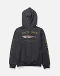 Salty Crew Bruce Boys Hood Fleece in BLACK