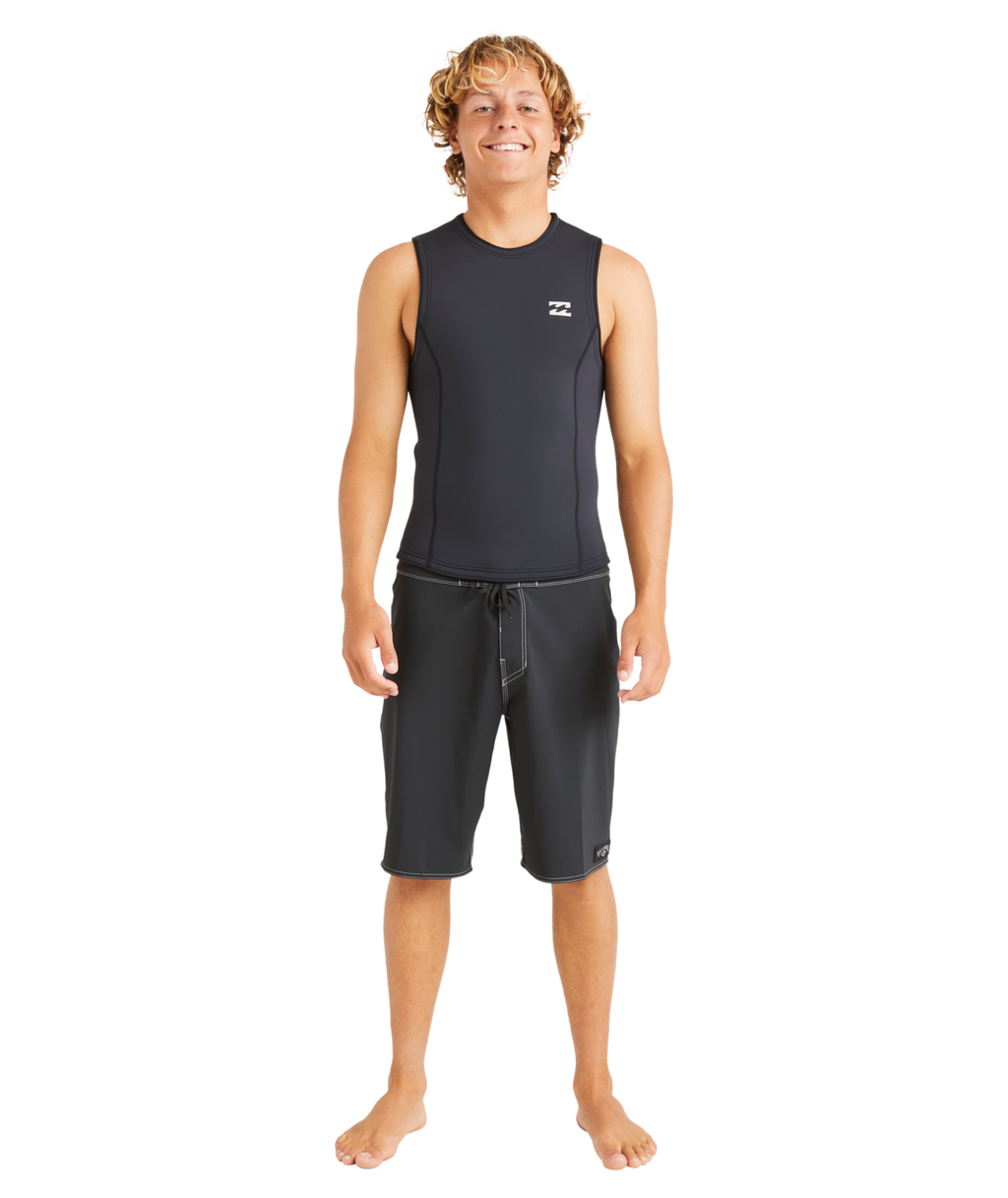 Billabong Mens 2/2 mm Absolute Natural Wetsuit Vest in Black