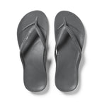 Archies Footwear Arch Support Thongs - Classic - Charcoal in Single