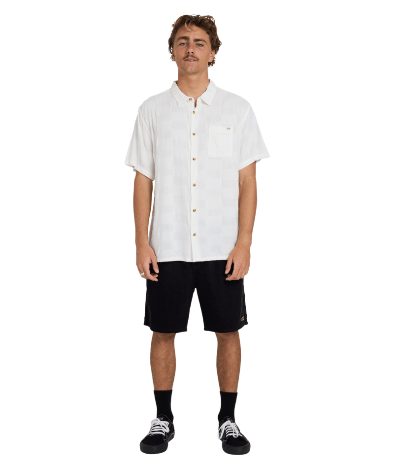 Billabong Sundays Jaquard Ss in OFF WHITE