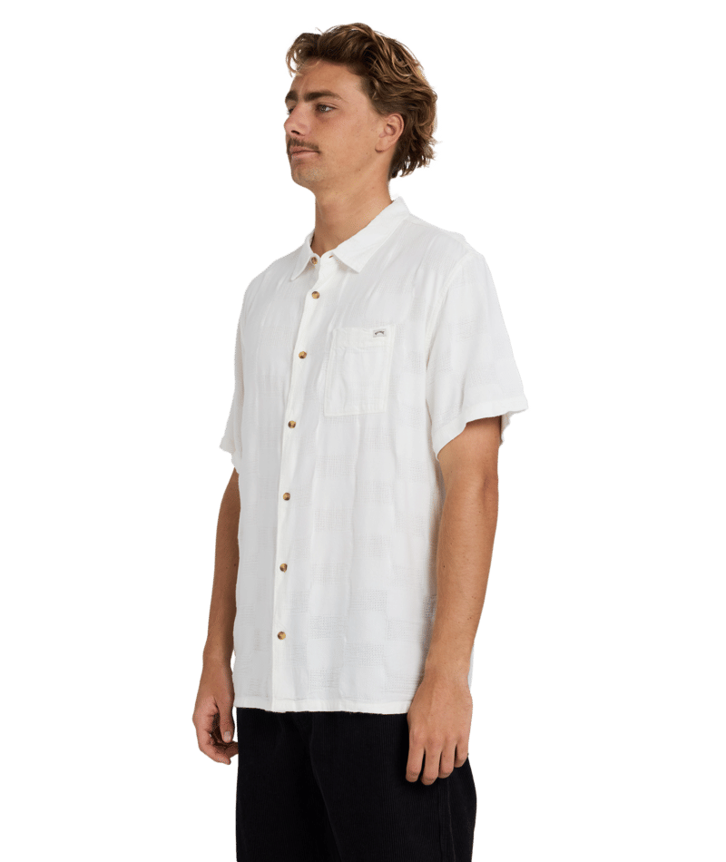 Billabong Sundays Jaquard Ss in OFF WHITE
