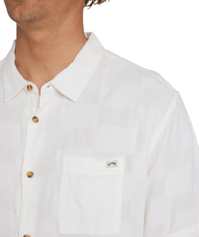 Billabong Sundays Jaquard Ss in OFF WHITE