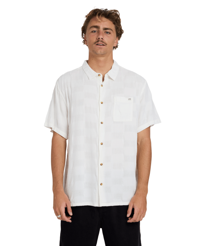 Billabong Sundays Jaquard Ss in OFF WHITE