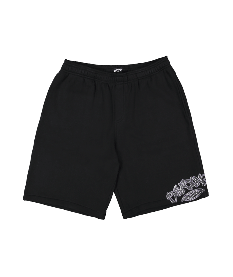Billabong Bad Dog Fleece Short in BLACK
