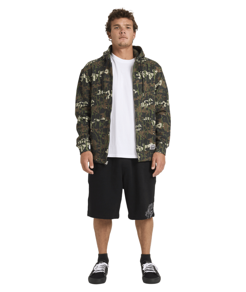 Billabong Bad Dog Fleece Short in BLACK
