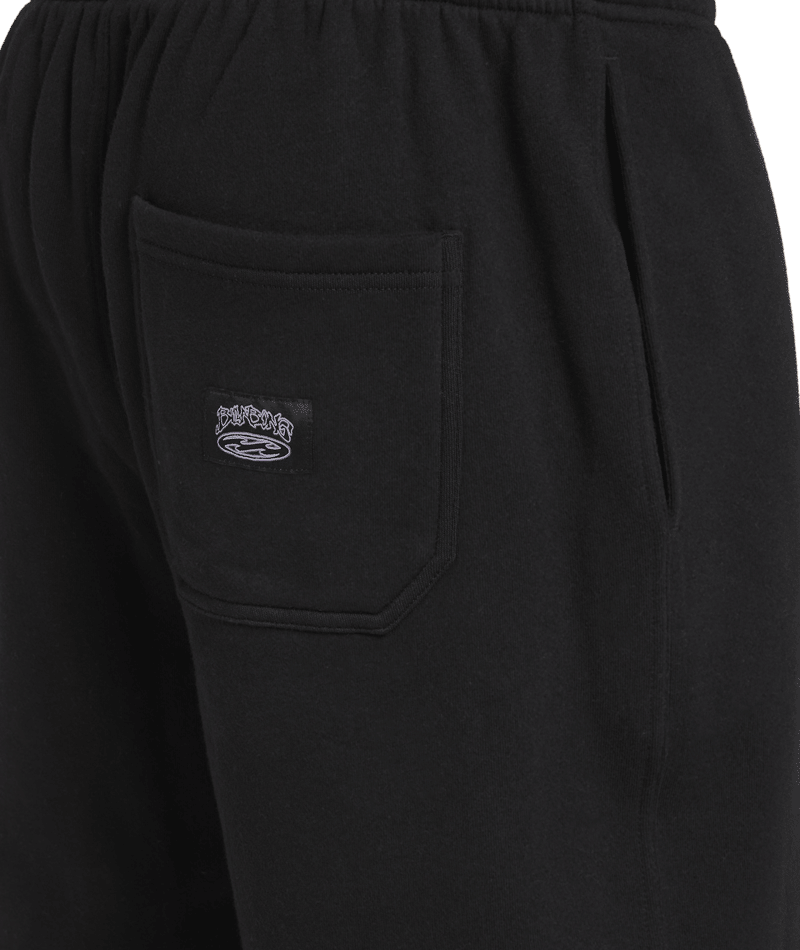 Billabong Bad Dog Fleece Short in BLACK