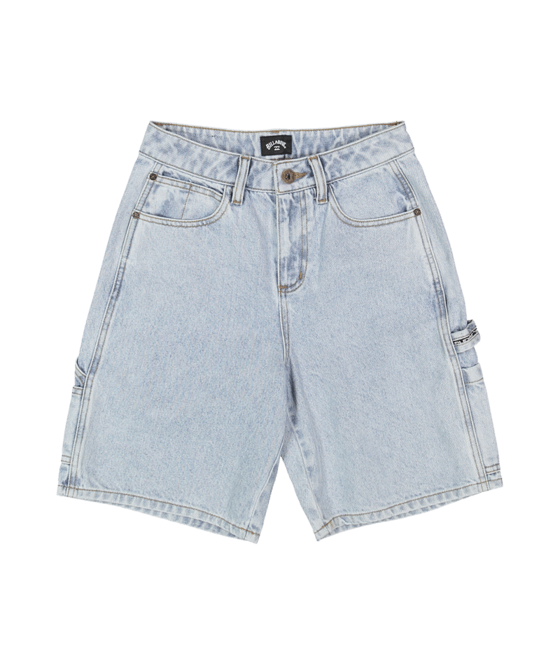 Billabong Boys Bad Dog Denim Short in WASHED INDIGO