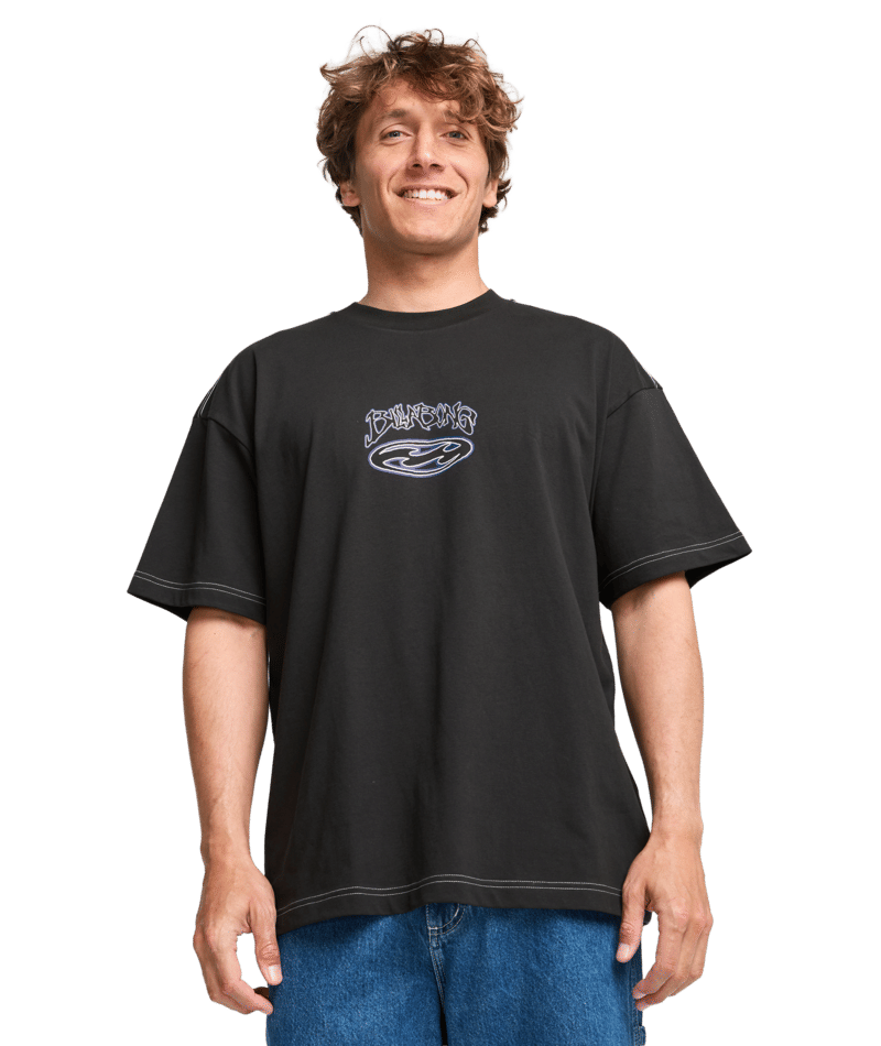 Billabong Bad Dog Og Ss in BLACK VINTAGE