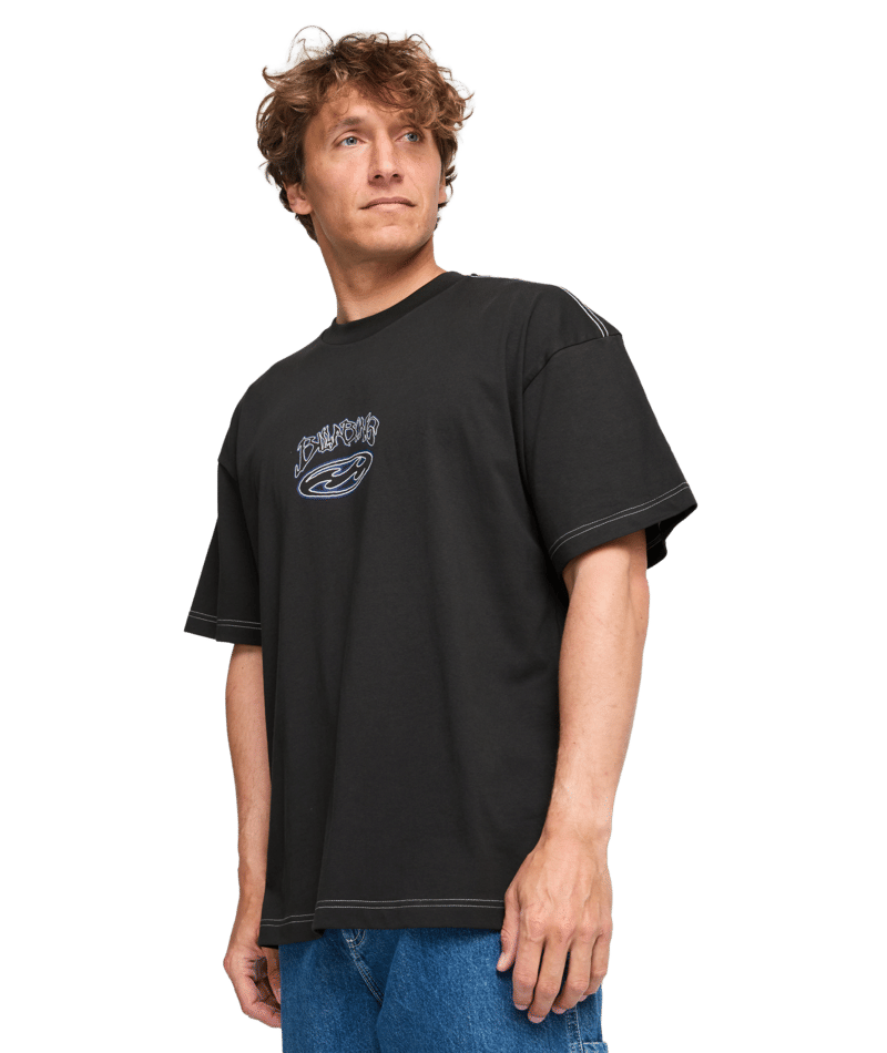 Billabong Bad Dog Og Ss in BLACK VINTAGE