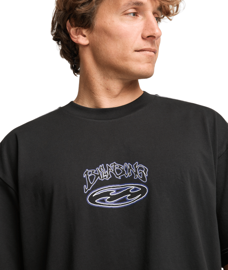 Billabong Bad Dog Og Ss in BLACK VINTAGE