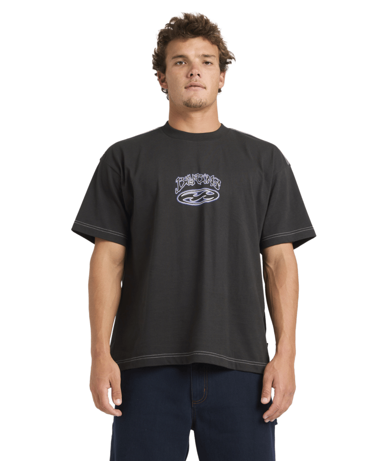 Billabong Bad Dog Og Ss in BLACK VINTAGE