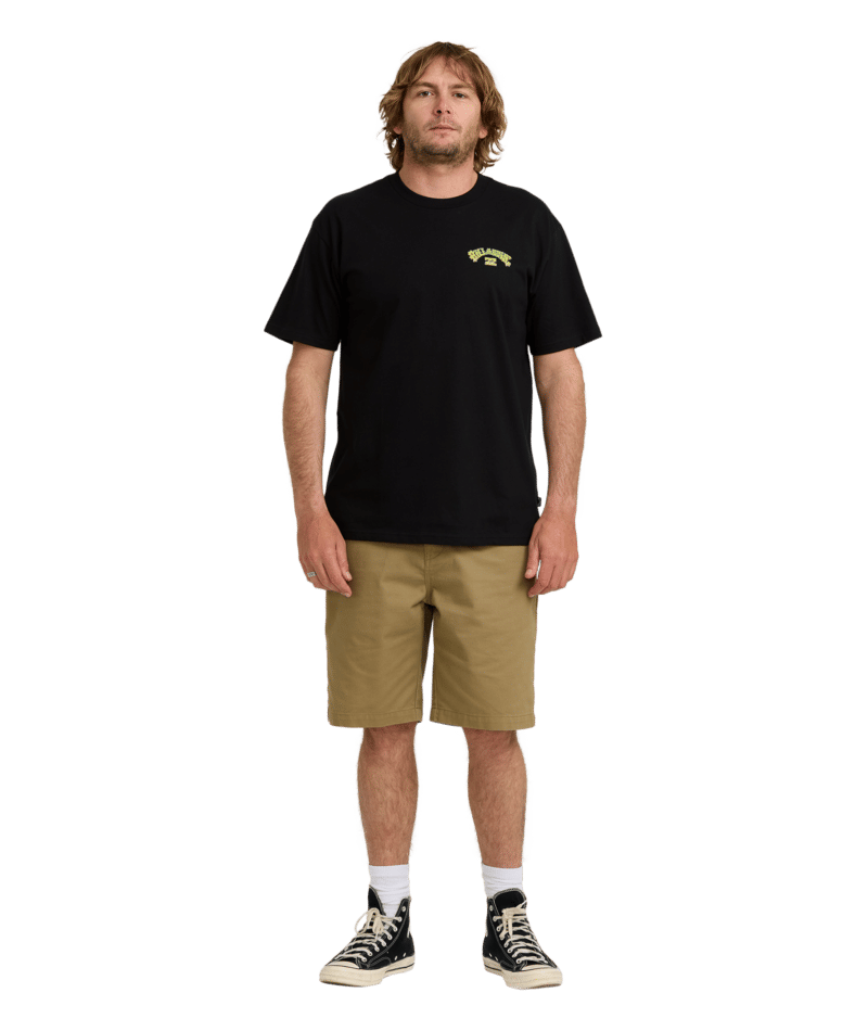 Billabong Wax Arch Regular Ss in BLACK