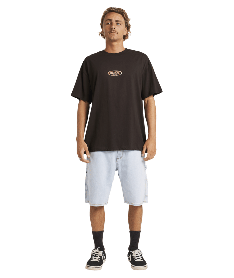 Billabong Bad Dog Og Ss in BLACK RED