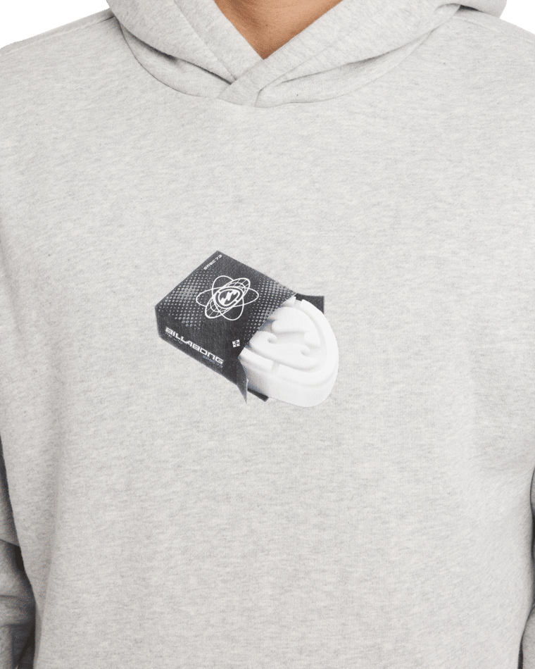 Billabong Spec Wax Hood in LIGHT GREY HEATHER