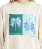Billabong Double Take Sweater in SALT CRYSTAL