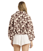 Billabong Dark Wave Half Zip Crew in TEAK
