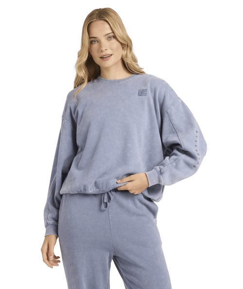 Billabong Saltwashed Kendal Crew Flc in STONE BLUE