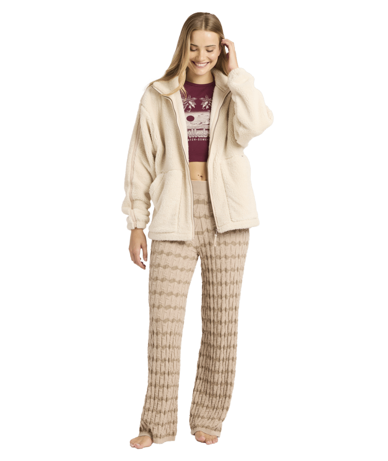Billabong Sweet Ride Zip Up in WHITE CAP