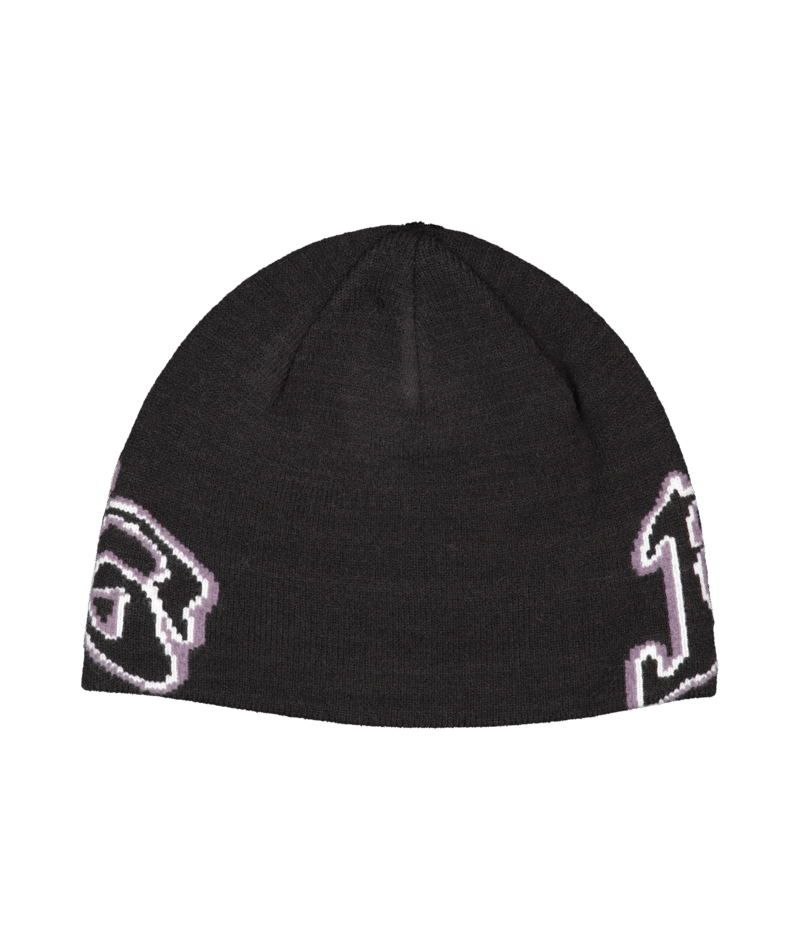 Billabong Bad Dog Skull Beanie in BLACK
