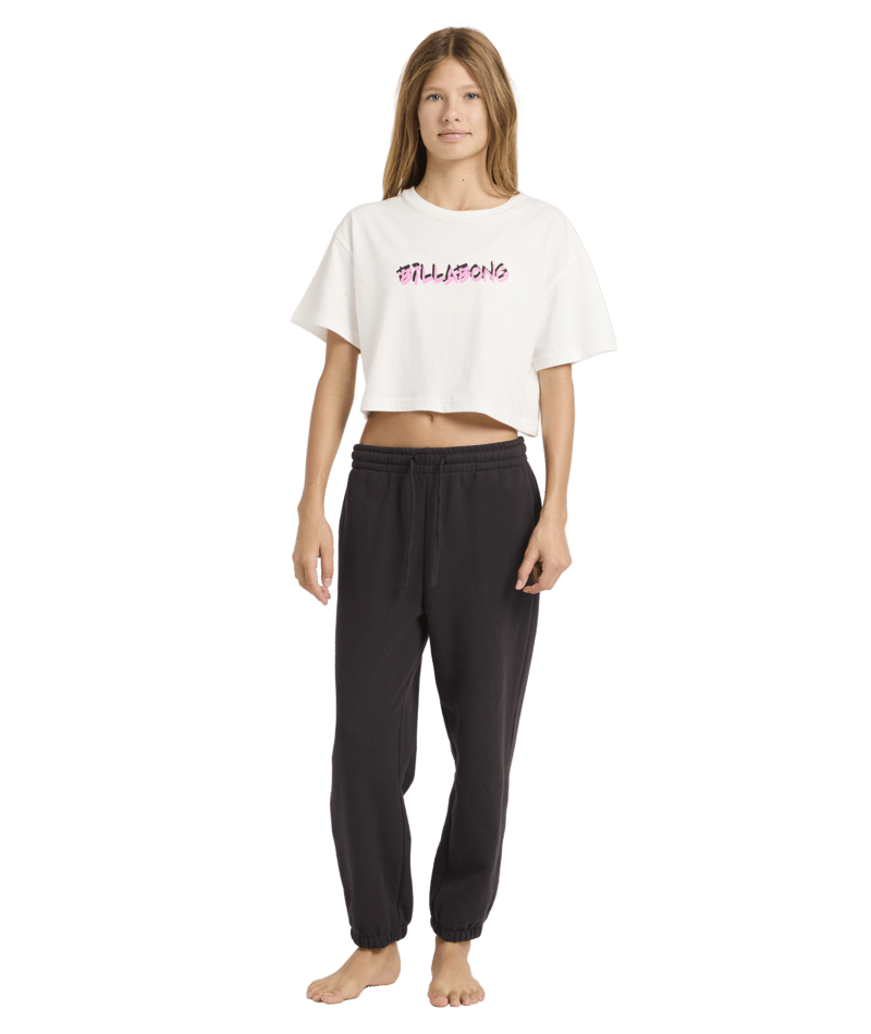 Billabong Paradise Trackpant in OFF BLACK