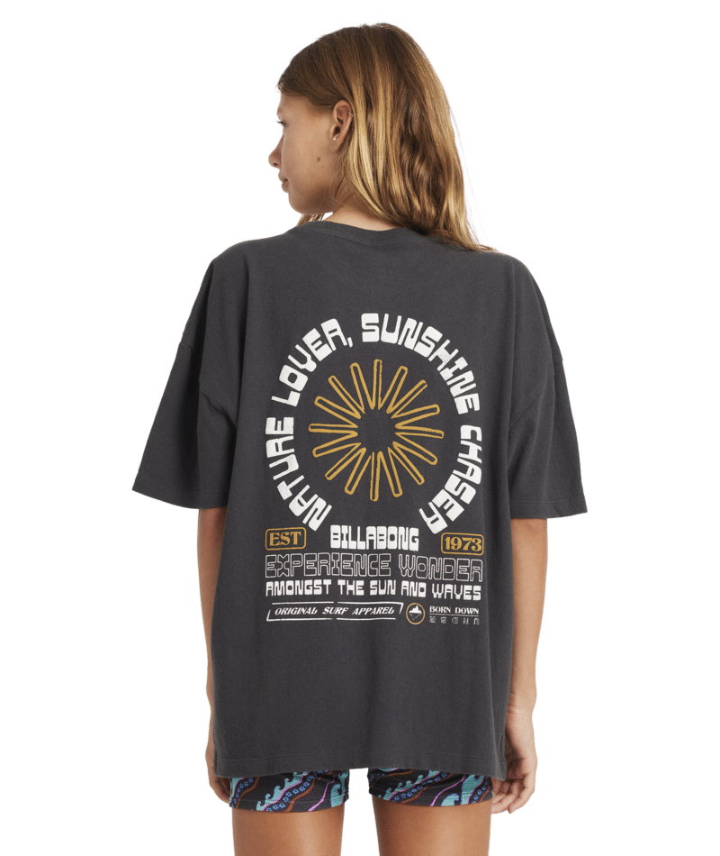 Billabong Sunshine Chaser Tee in OFF BLACK