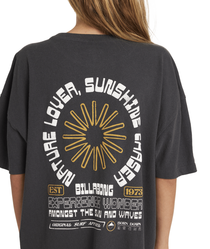 Billabong Sunshine Chaser Tee in OFF BLACK