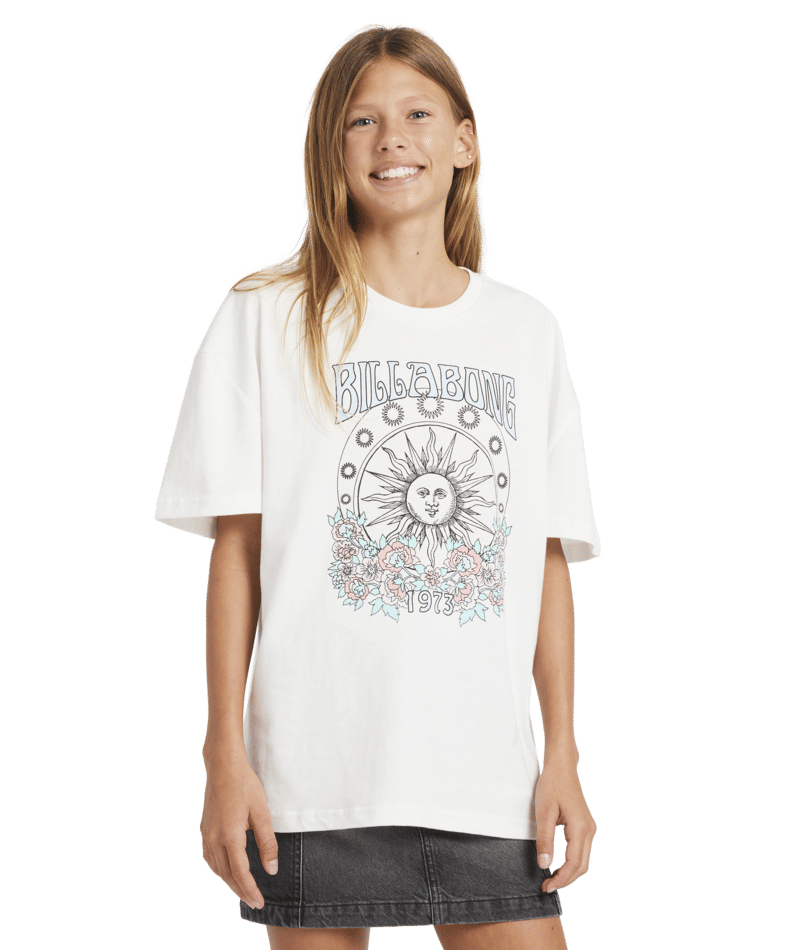Billabong Setting Sun Tee in SALT CRYSTAL