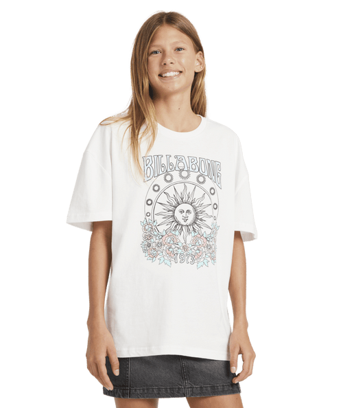 Billabong Setting Sun Tee in SALT CRYSTAL