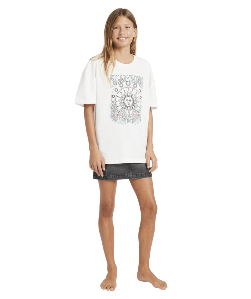 Billabong Setting Sun Tee in SALT CRYSTAL