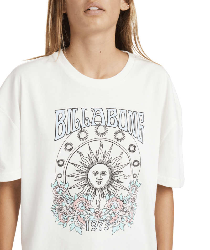 Billabong Setting Sun Tee in SALT CRYSTAL