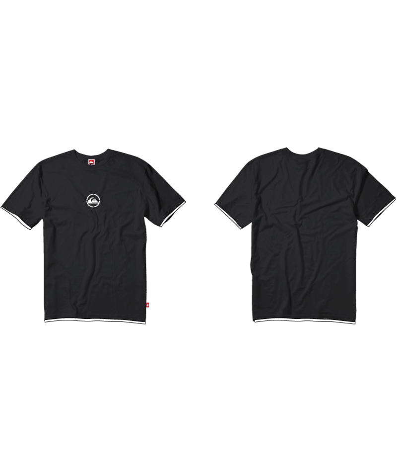 Quiksilver Rifle Tipper Tee in BLACK