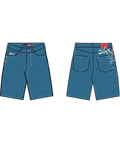 Quiksilver Impaired Baggy Denim Short in DENIM