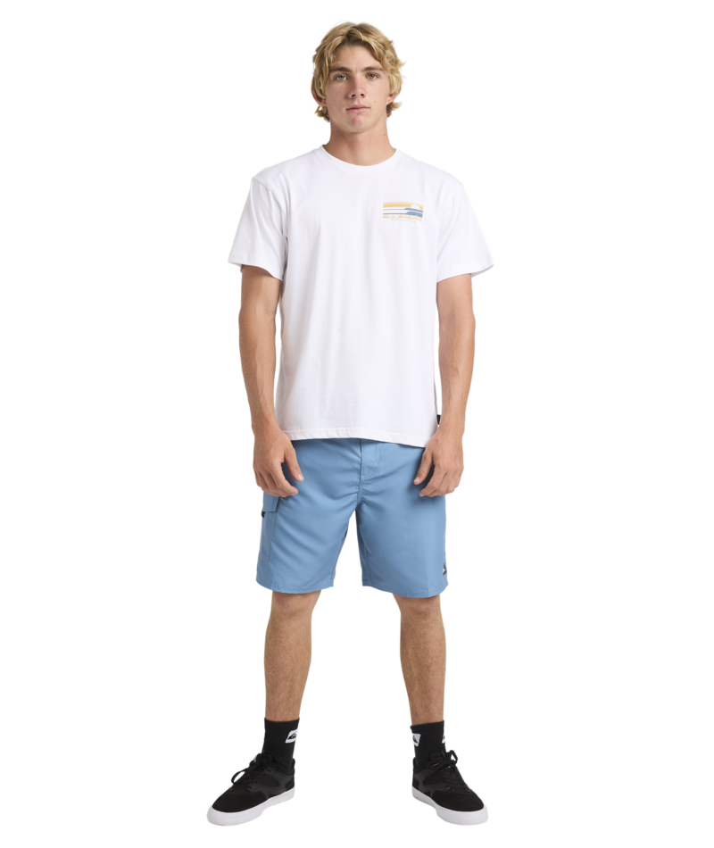 Quiksilver Stacked Horizons Ss in WHITE