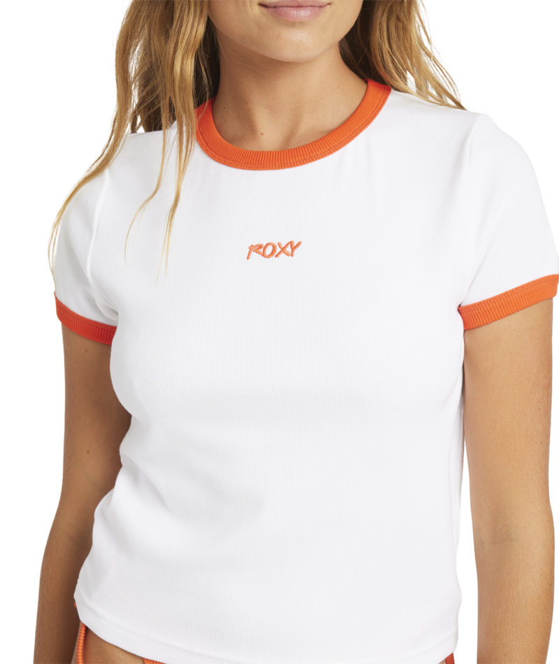 Roxy Sunny Rays Tee in WHITE