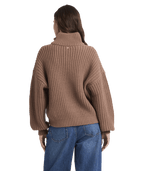 Roxy So Cozy Half Zip in MOCHA
