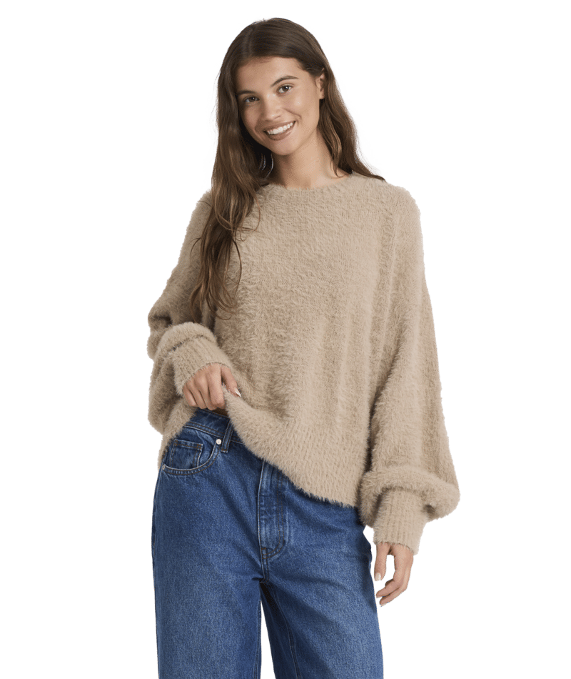 Roxy Sunsetter Crew in PARCHMENT