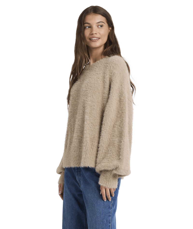 Roxy Sunsetter Crew in PARCHMENT