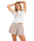 Roxy Delilah Check Short in COCONUT