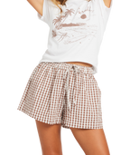 Roxy Delilah Check Short in COCONUT