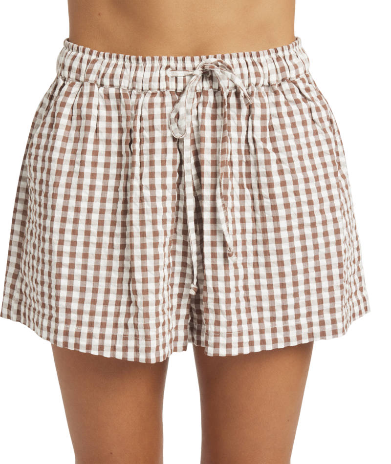 Roxy Delilah Check Short in COCONUT