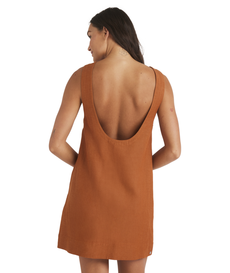 Roxy Lucky Charm Dress in CAMEL