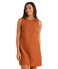 Roxy Lucky Charm Dress in CAMEL