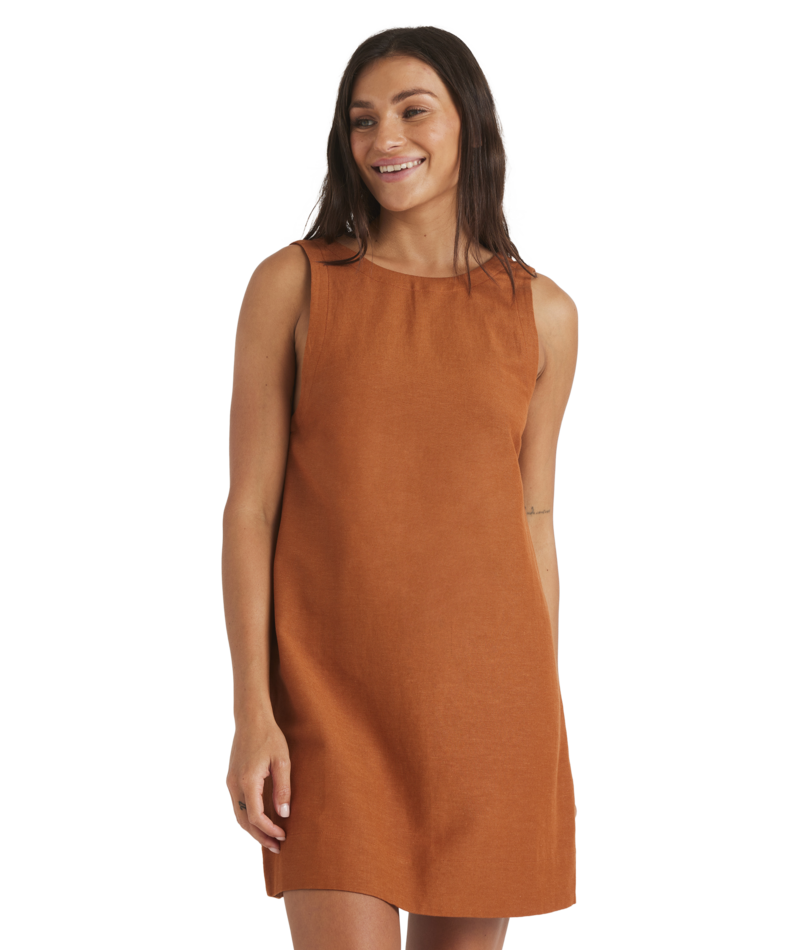 Roxy Lucky Charm Dress in CAMEL