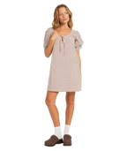 Roxy Delilah Check Dress in COCONUT