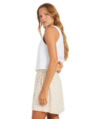Roxy Dream Big Floral Skirt in NATURAL