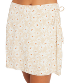 Roxy Dream Big Floral Skirt in NATURAL