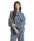 Roxy Heading Out Crew in DARK SLATE