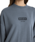Roxy Heading Out Crew in DARK SLATE