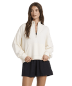 Roxy Movin Up Half Zip in BONE