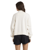 Roxy Movin Up Half Zip in BONE